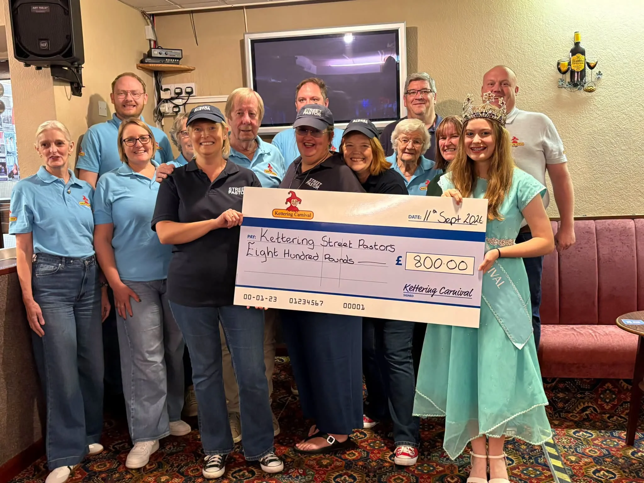 Kettering Carnival Donates £800 to Support Local Street Pastors