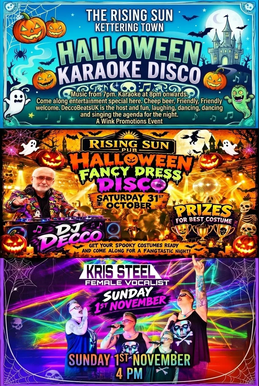 Halloween weekend fun at The Rising Sun Kettering Town